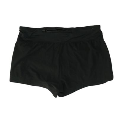Black Solid Active Shorts