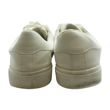 White Low-Top Athletic Shoes
