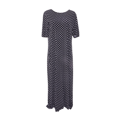 Black Polka Dot Maxi Dress