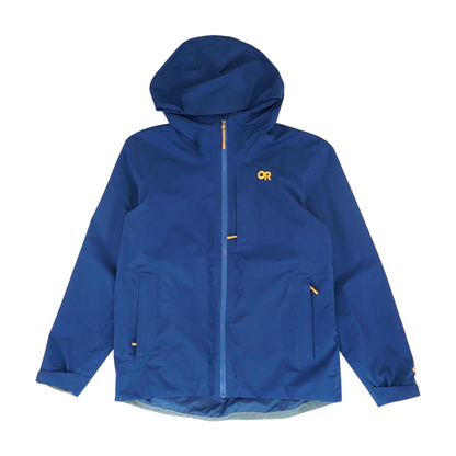 Navy Solid Rain Jacket