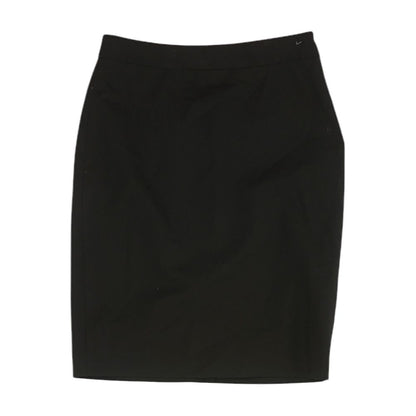 Black Solid Mini Skirt
