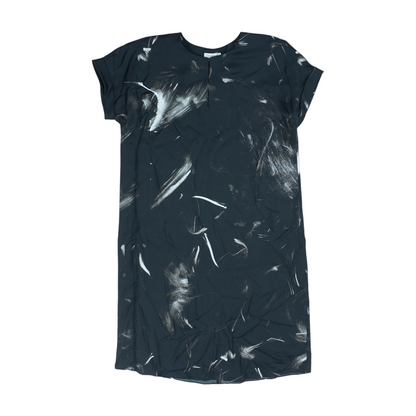 Black Print Midi Dress