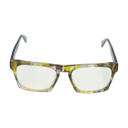 Yellow Forte Oversized Unknown Prescription Eyeglasses
