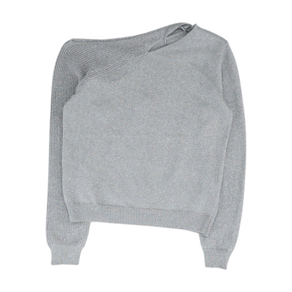 Silver Pullover Sweater