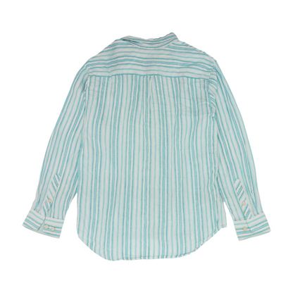 Blue Striped Long Sleeve Button Down