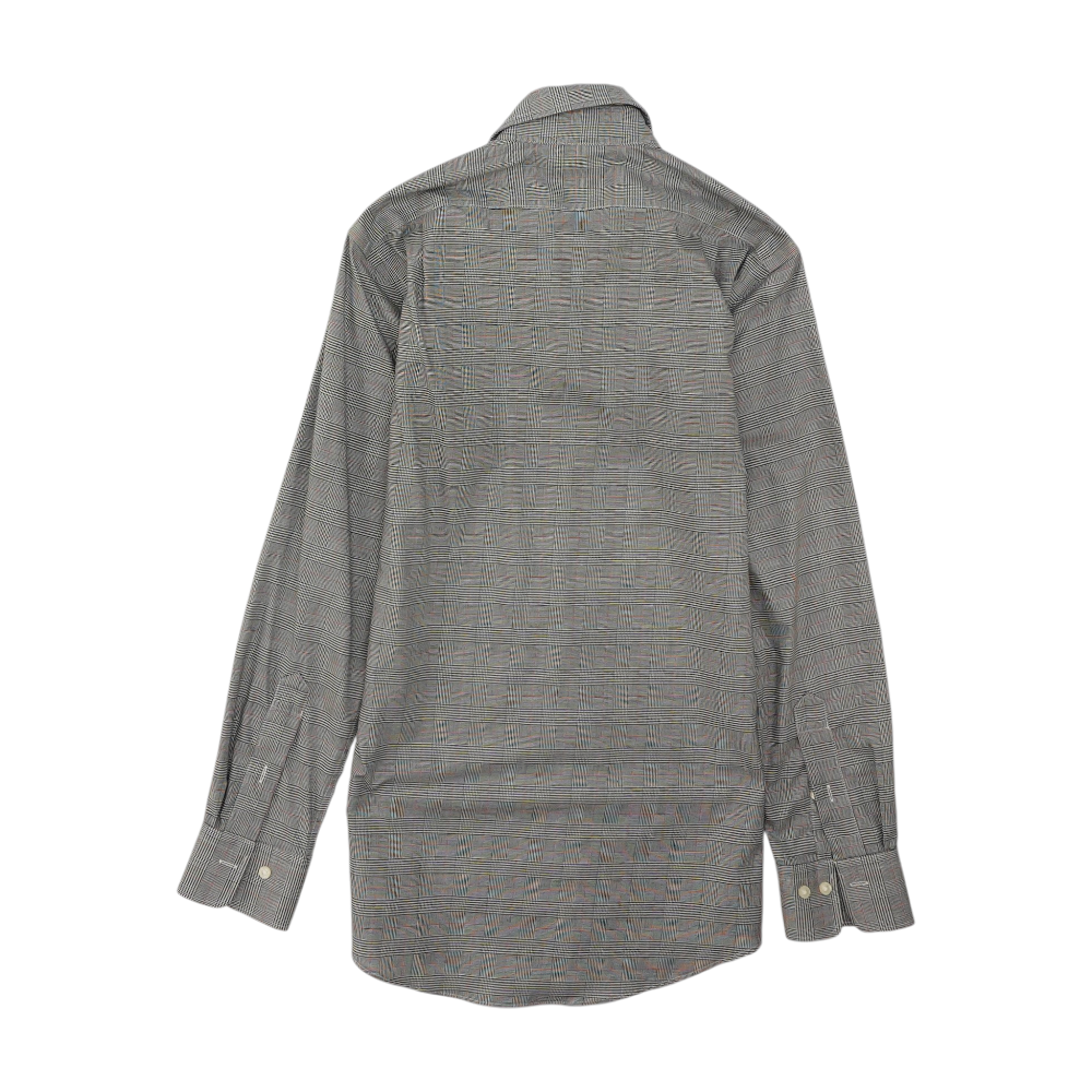 White Check Long Sleeve Button Down