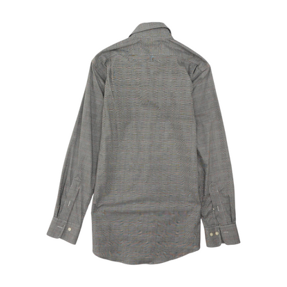 White Check Long Sleeve Button Down