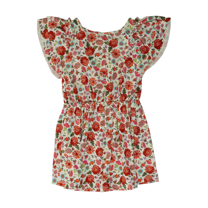 Beige Floral Dress