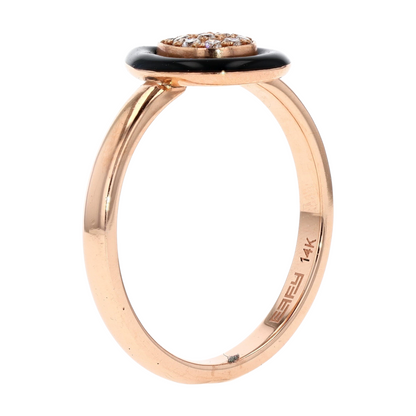 1/10 ctw 14K Rose Gold Diamond Fashion Ring