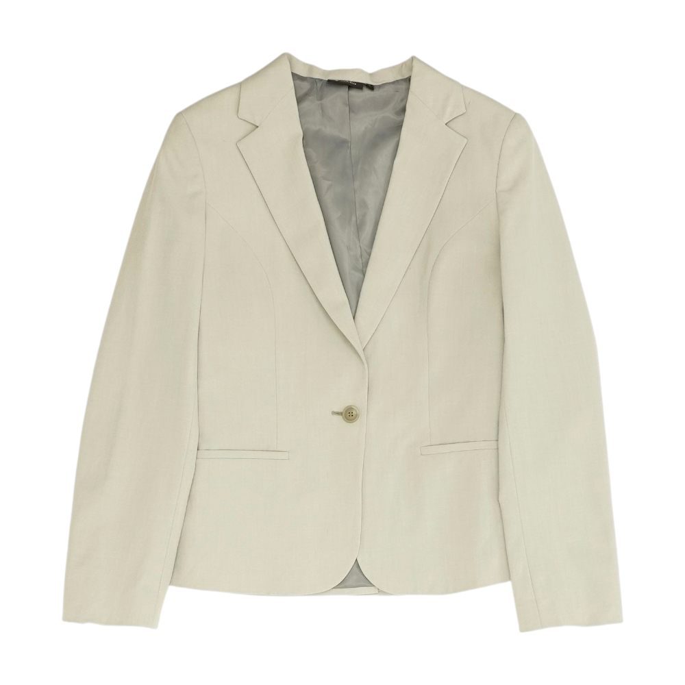 Gray Solid Blazer
