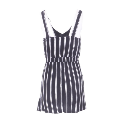 Black Striped Mini Dress