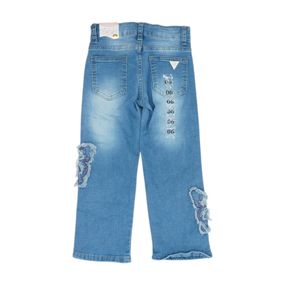 Blue Solid Jeans