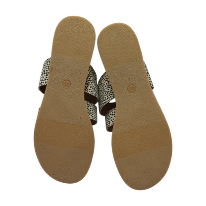 Beige Flat Sandals