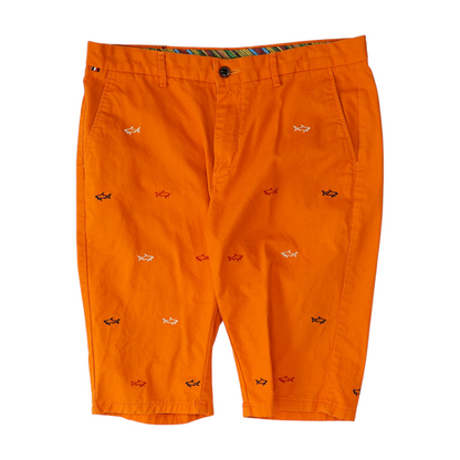 Orange Chino Shorts