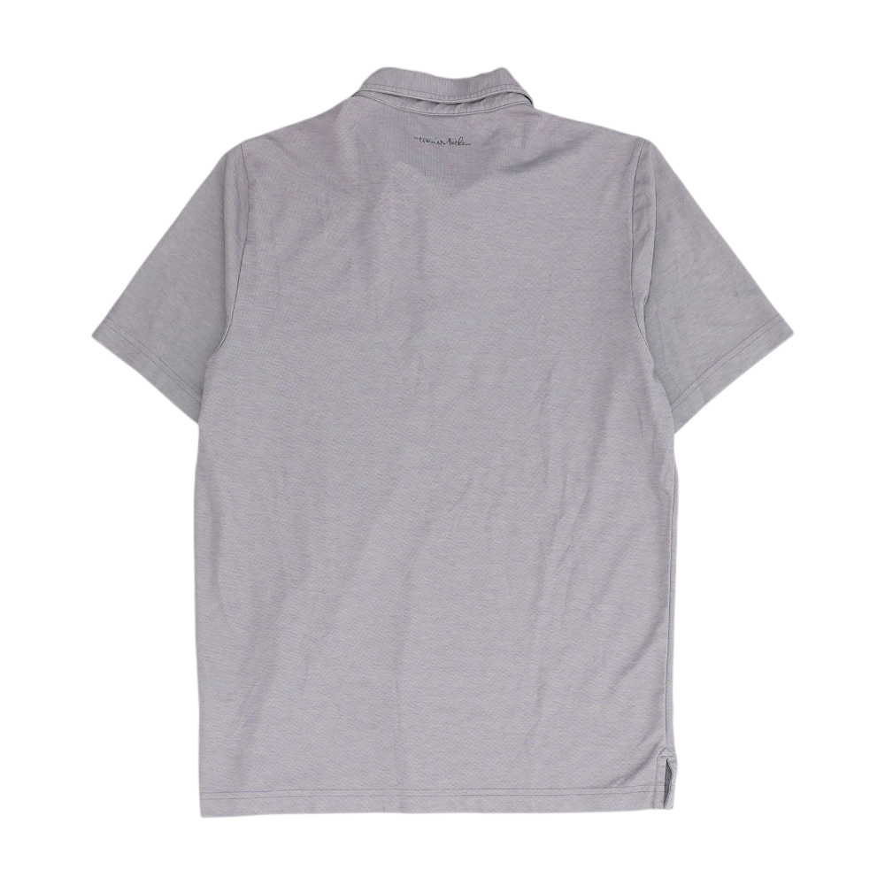 Purple Solid Short Sleeve Polo