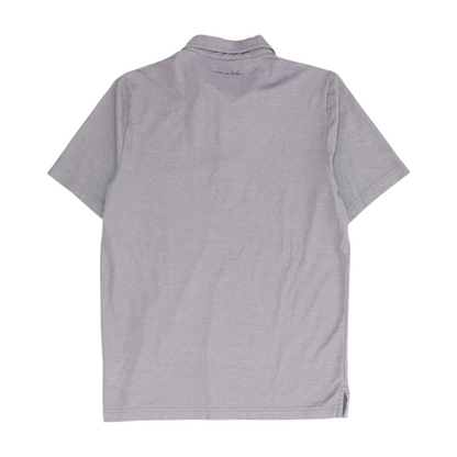 Purple Solid Short Sleeve Polo