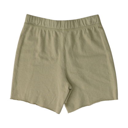 Beige Solid Active Shorts