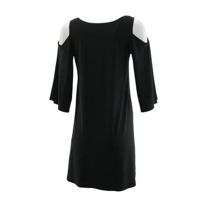 Black Solid Mini Dress