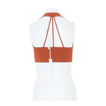 Rust Cropped Blouse