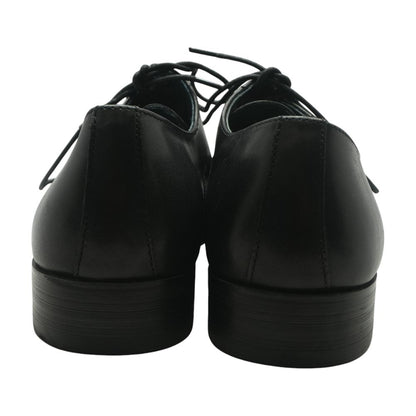 Black Leather Derby/oxford Dress Shoes