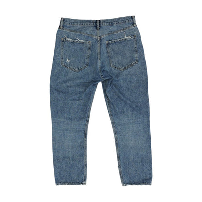 Blue High Rise Regular Jeans