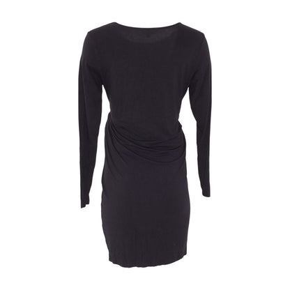 Black Maternity Midi Dress