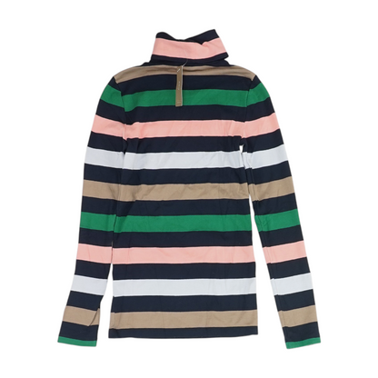 Navy Striped Blouse