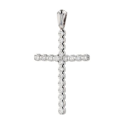 1/2 ctw 10K White Gold Lab Grown Diamond Pendant