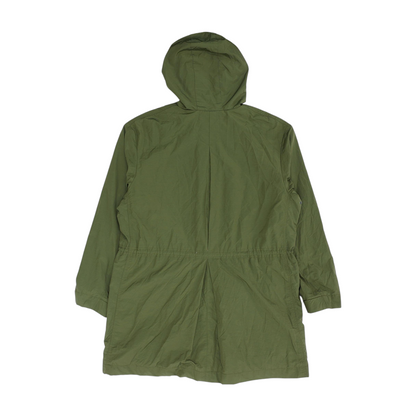 Green Solid Rain Jacket