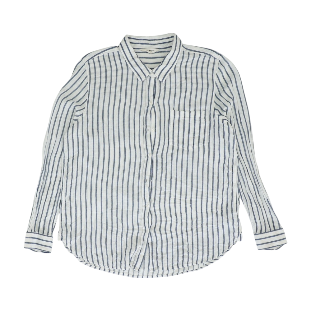 White Striped Button Down