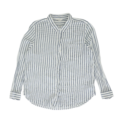 White Striped Button Down