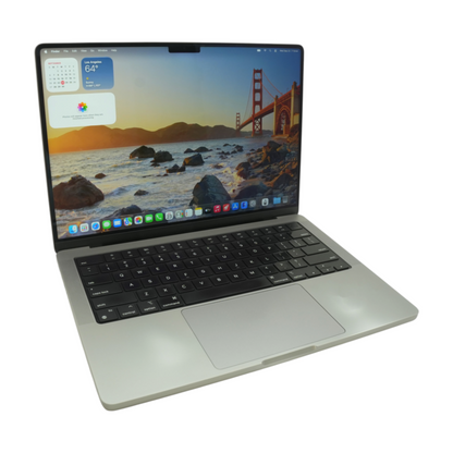 14.0" MacBook Pro Silver Apple M1 Pro 9 3.20GHz 16GB 512GB NVME/SSD
