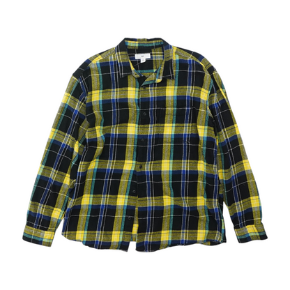 Multi Plaid Flannel Button Down