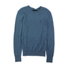 Blue Solid 1/4 Zip Sweater
