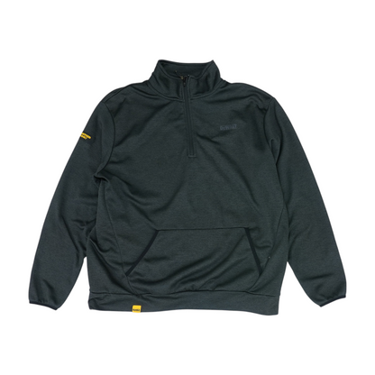 Black Solid 1/4 Zip Pullover