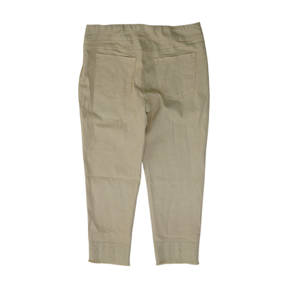 Beige Tapered Pants