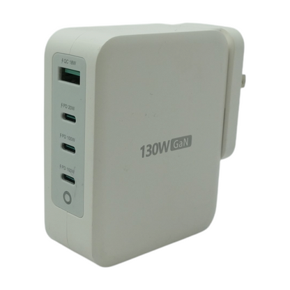 130W GaN USB-C 4 Port Charging Adapter