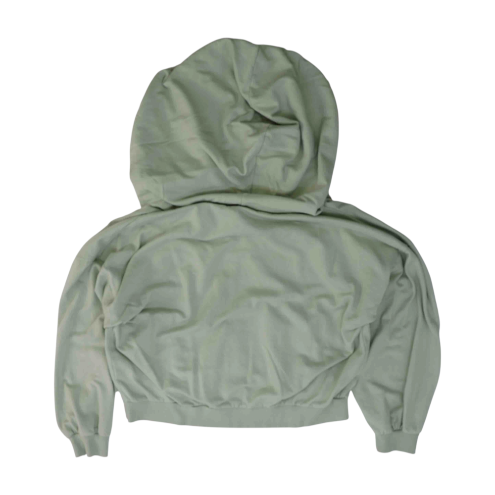 Green Solid Hoodie Pullover