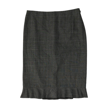 Black Houndstooth Mini Skirt