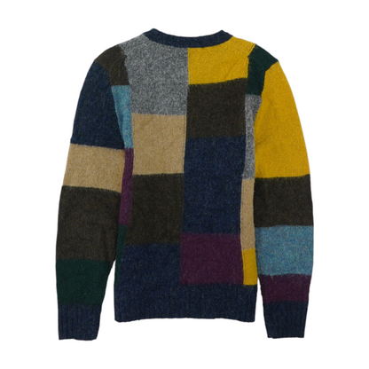 Multi Color Block Pullover Sweater