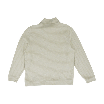 Beige Print 1/4 Zip Pullover