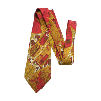 Red Graphic Neck Tie