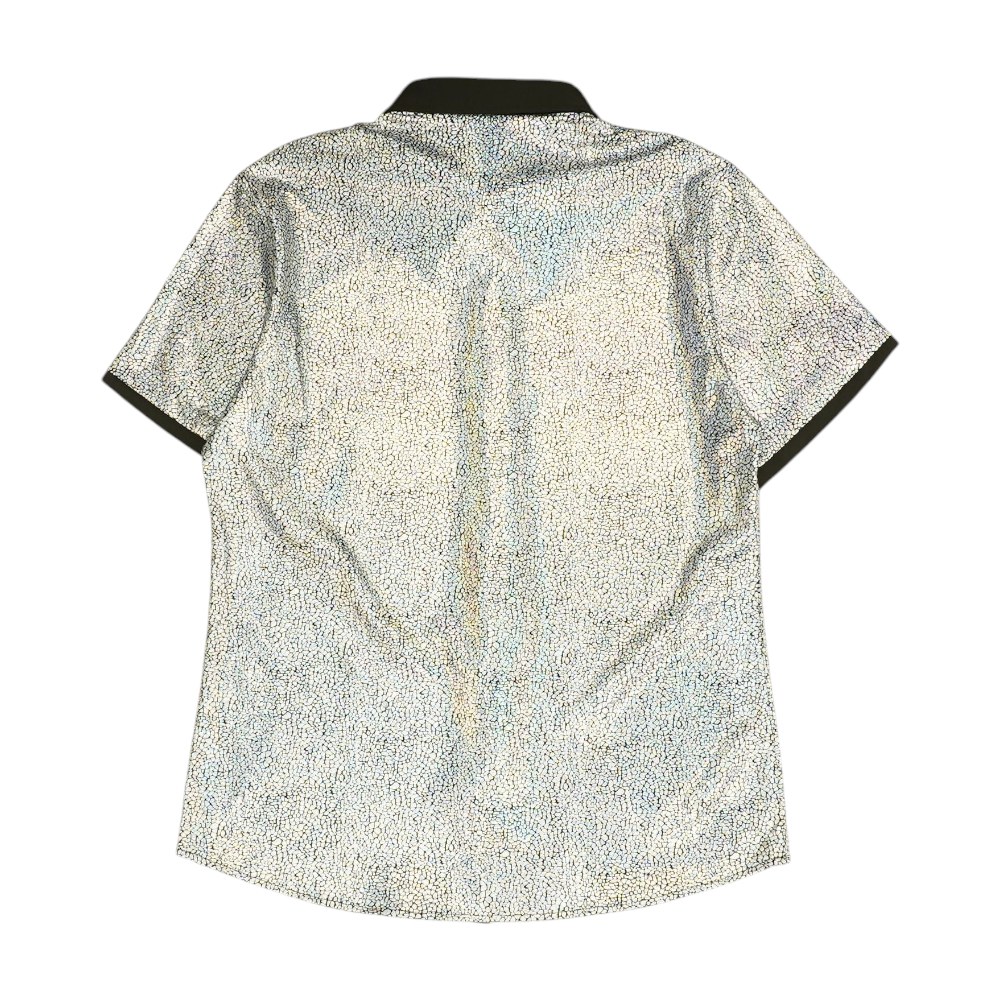 Multi Abstract Short Sleeve Button Down
