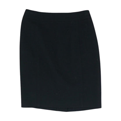 Black Solid Mini Skirt