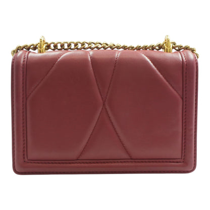 Red Small Devotion Bag in Quilted Nappa Leather