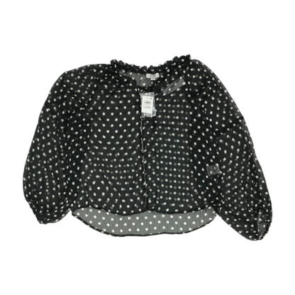 Black Polka Dot Blouse