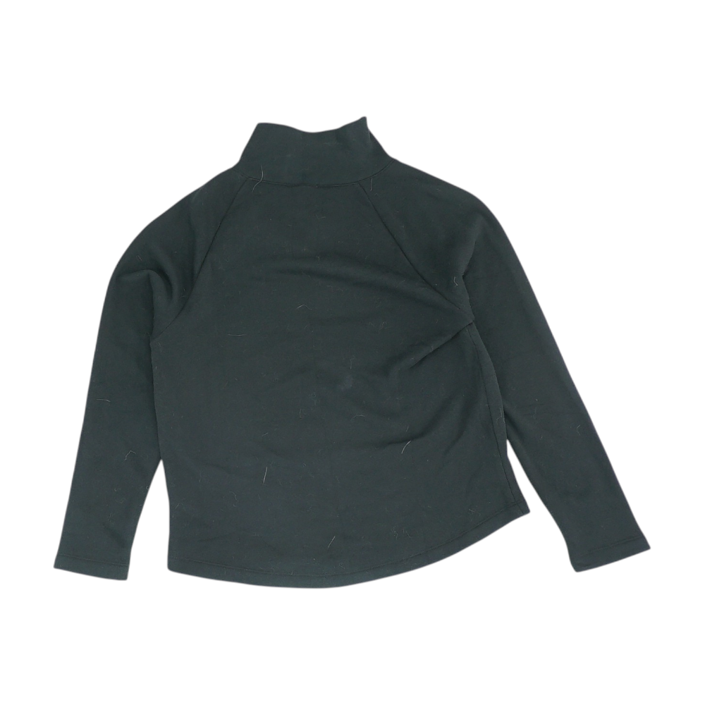 Black Solid Sweatshirt Pullover