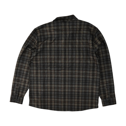 Brown Plaid Flannel Button Down