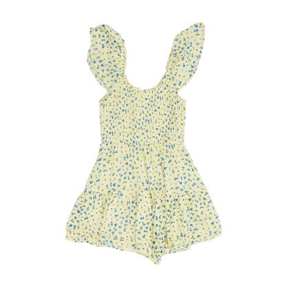 Yellow Floral Mini Dress