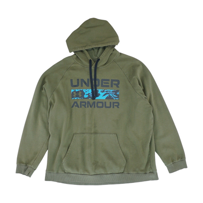 Green Solid Hoodie Pullover